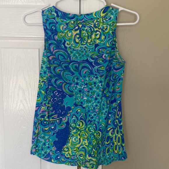 Lilly Pulitzer tank size xs “Lilly’s lagoon” - Picture 2 of 2